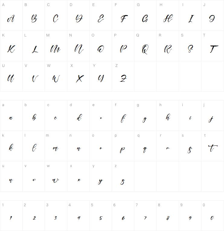 Alisabela Brushley字体