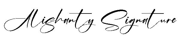 Alishanty Signature字体