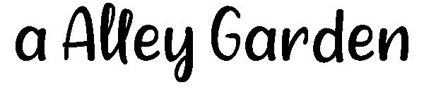 a Alley Garden字体