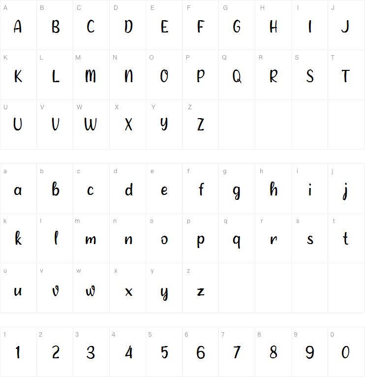 a Alley Garden字体