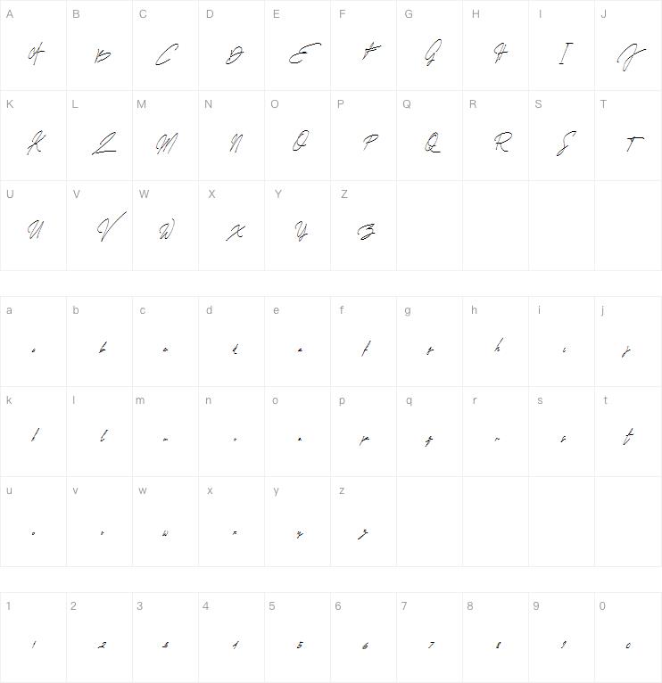 Allison Tessa Signature字体
