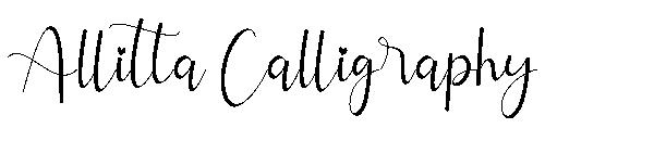Allitta Calligraphy字体