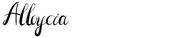 Alloycia字体