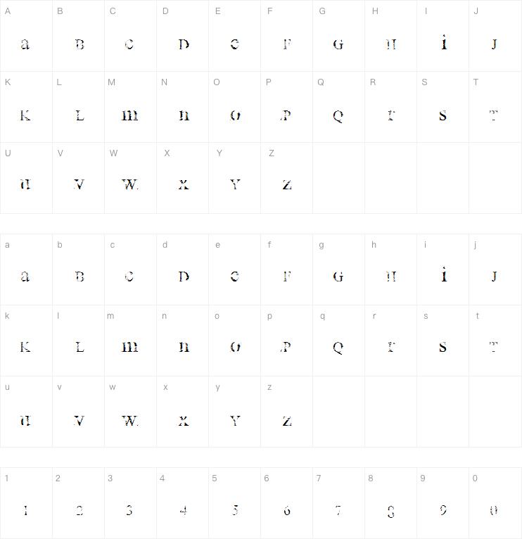 all used up字体