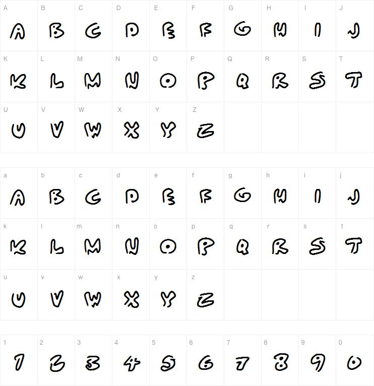 Almost Outlines字体