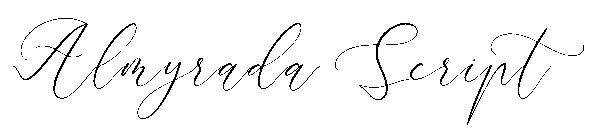 Almyrada Script字体