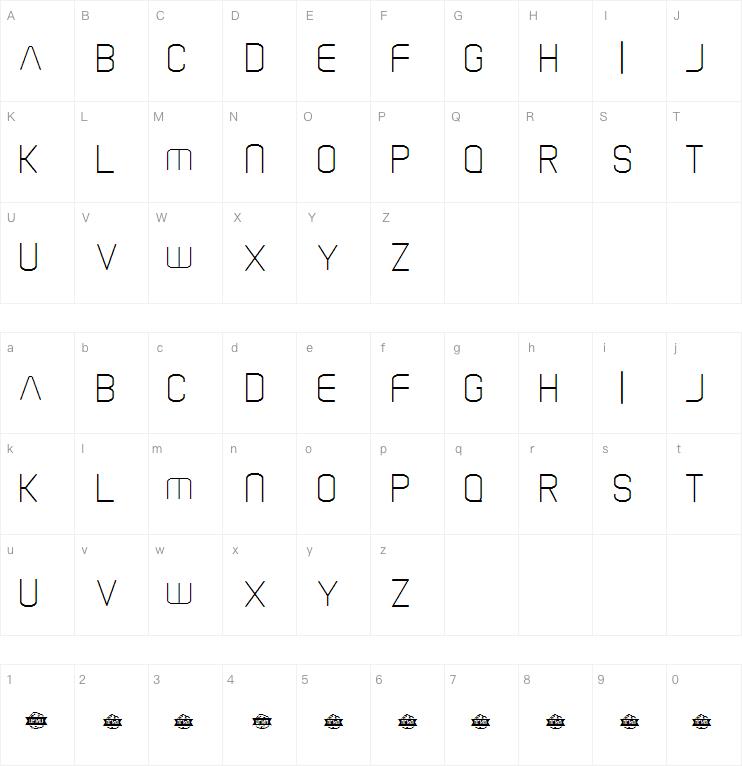 Alone In Space字体