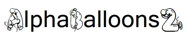 AlphaBalloons2字体