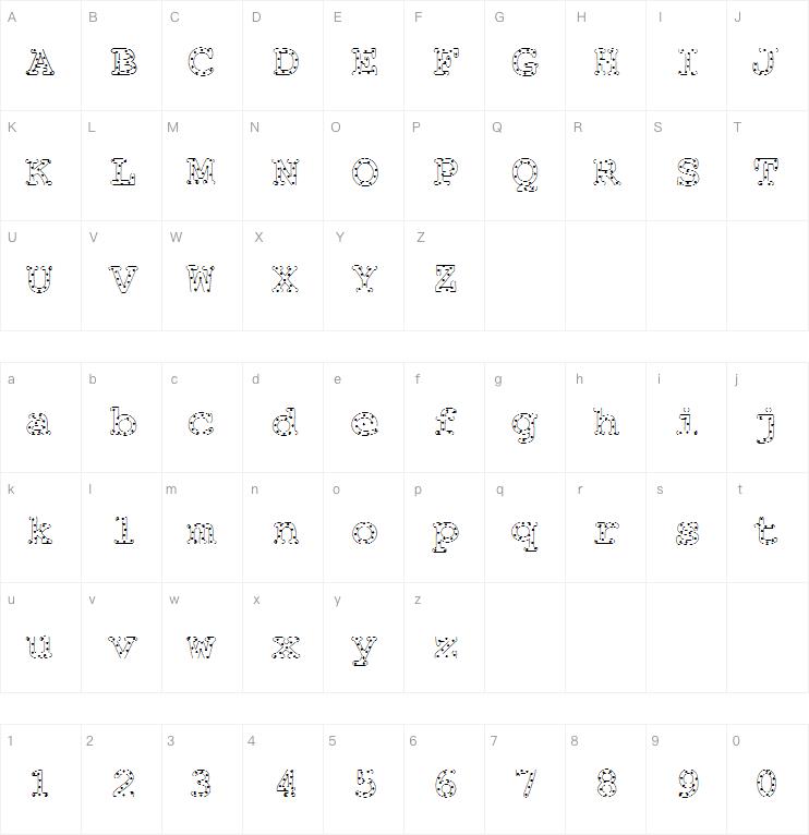 Alphabetic Sprinkles字体