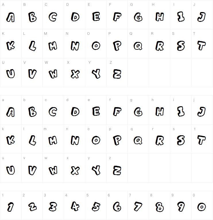 Alphabet Souplings字体