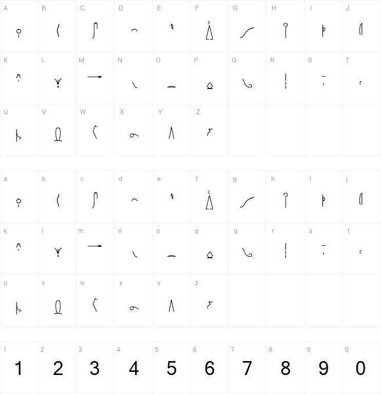 AlphaCode PHARAOH字体