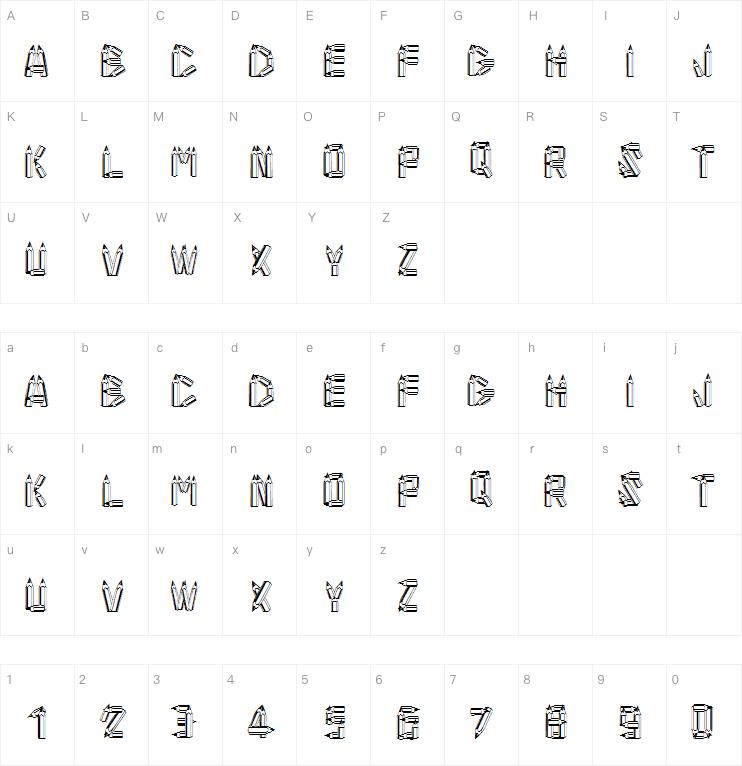 AlphaPencils字体
