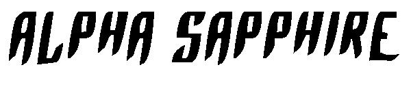 Alpha Sapphire字体