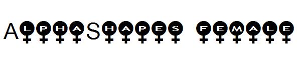 AlphaShapes female字体