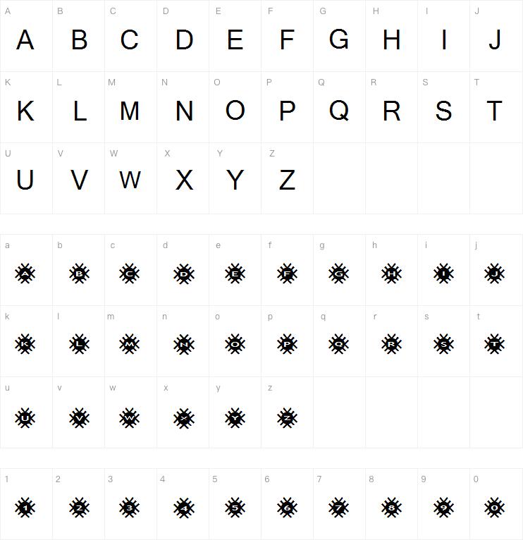 AlphaShapes grids 2字体
