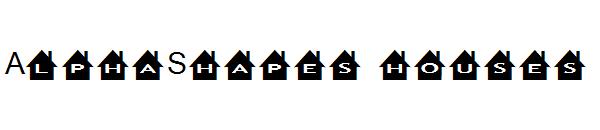 AlphaShapes houses字体