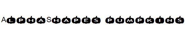 AlphaShapes pumpkins字体