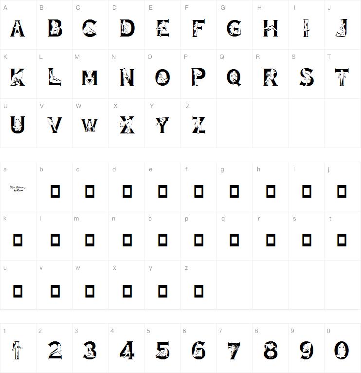 Alpha Silouette字体