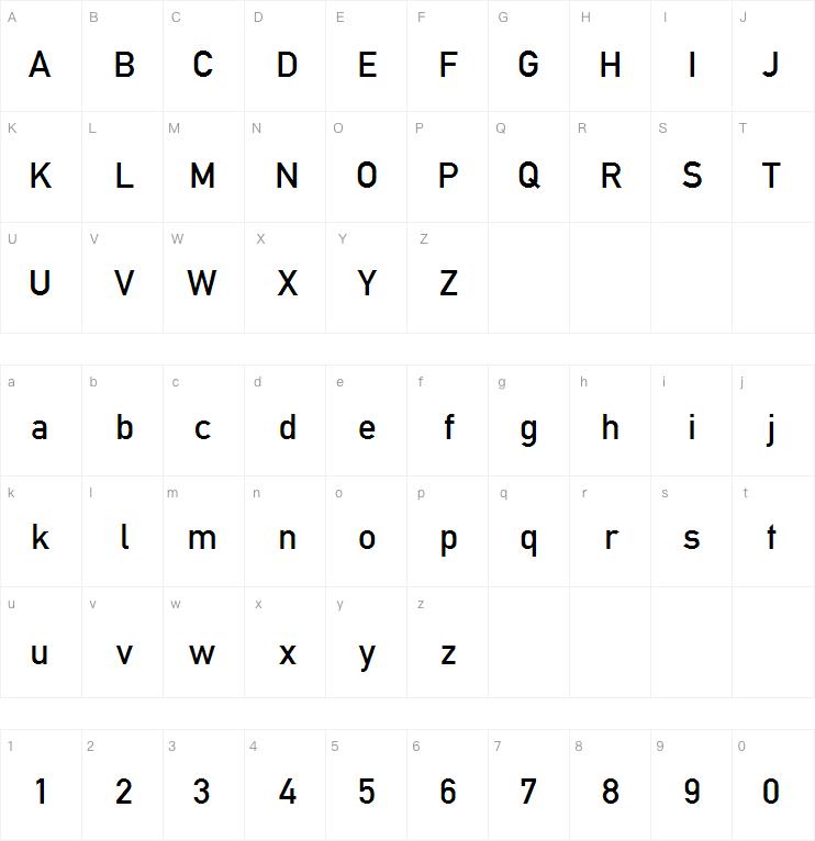 Alte DIN 1451 Mittelschrift字体