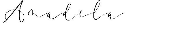 Amadela字体