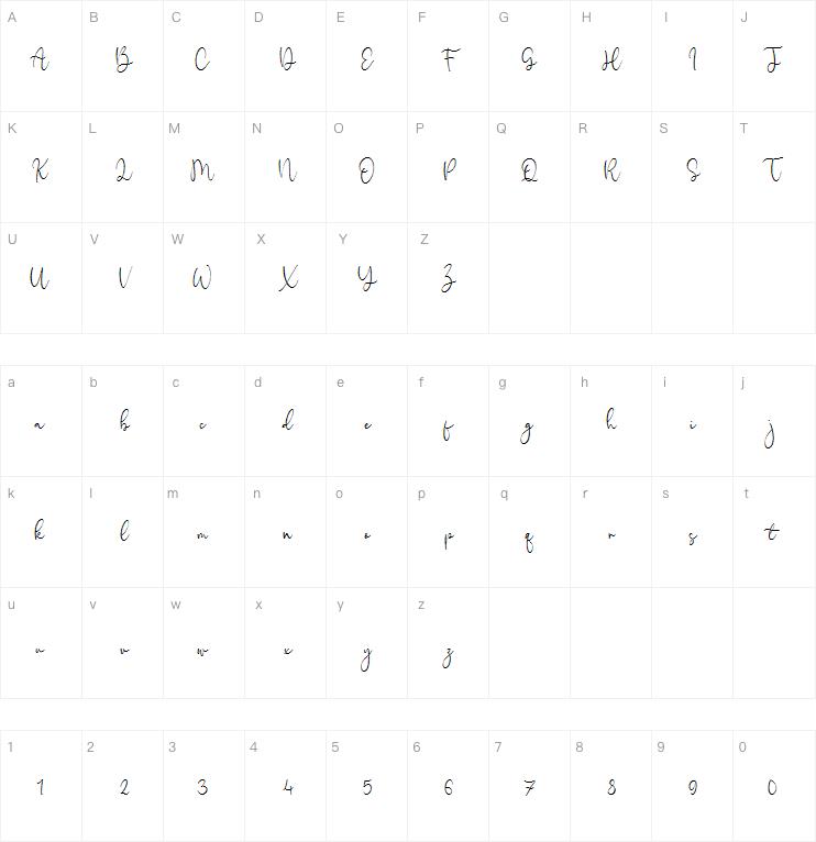 Amalia Salvatore字体