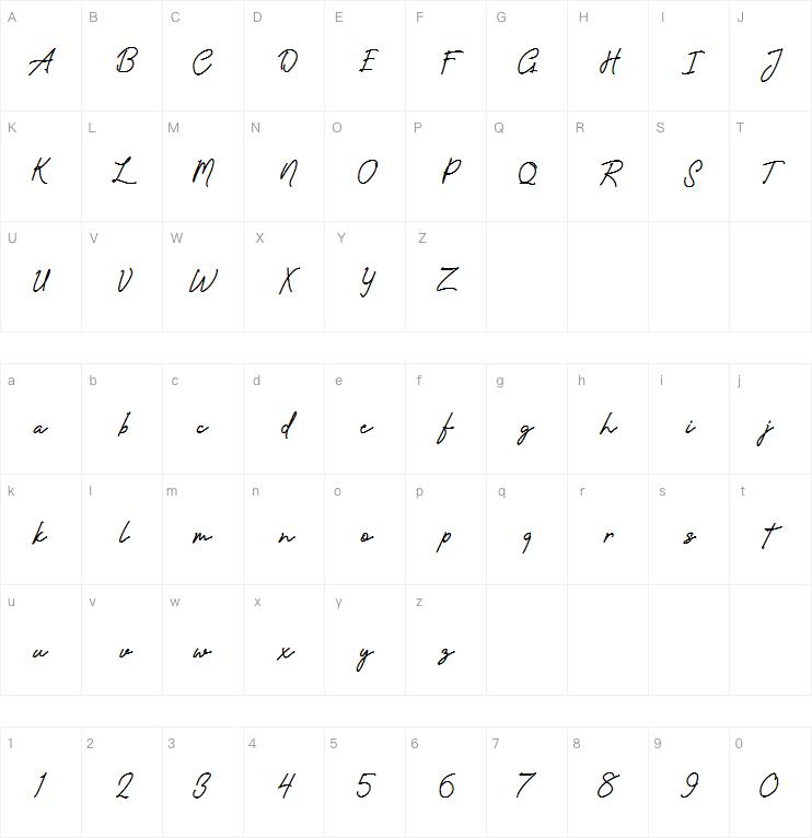 Amanda Signature字体