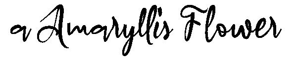 a Amaryllis Flower字体