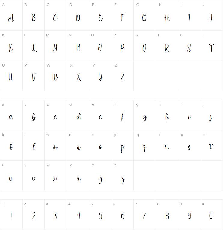 Amelia Sani字体