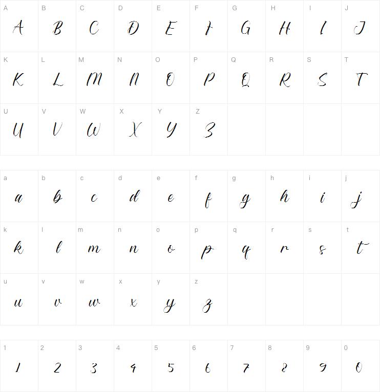 Amelia Virginia字体