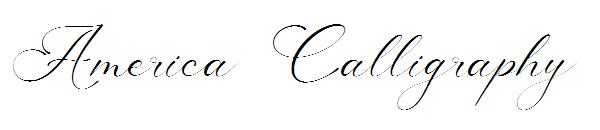 America Calligraphy字体