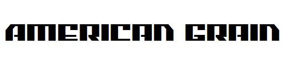 American Grain字体