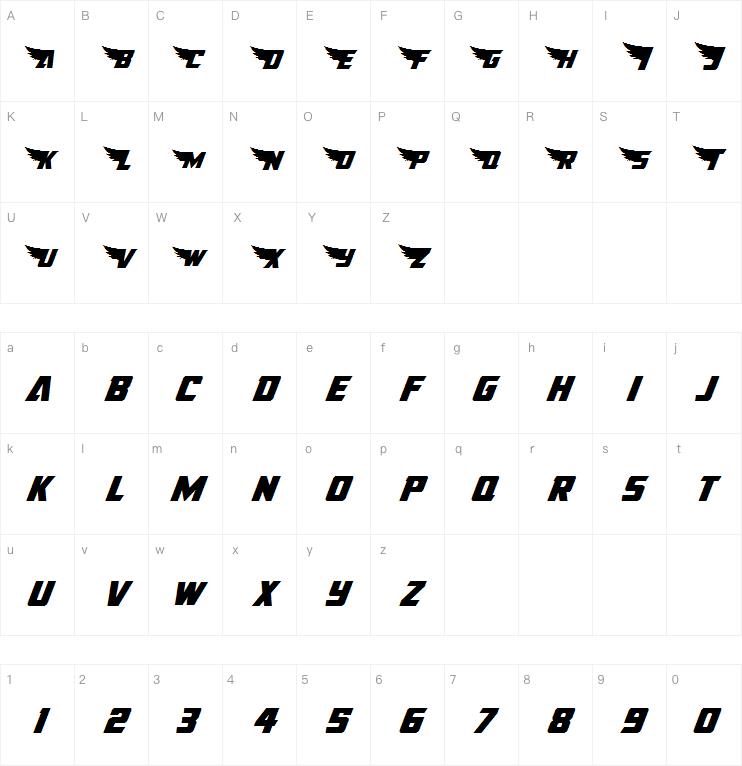 American Kestrel字体