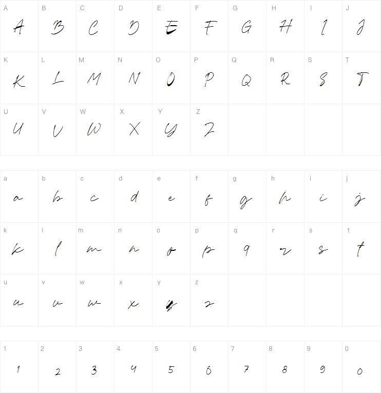 Amiline字体