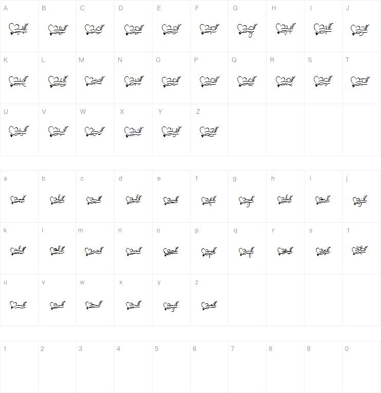 Amillina Monogram字体