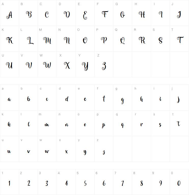 Amilya字体