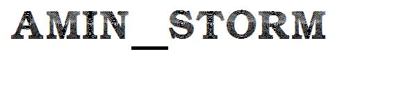 Amin_Storm字体