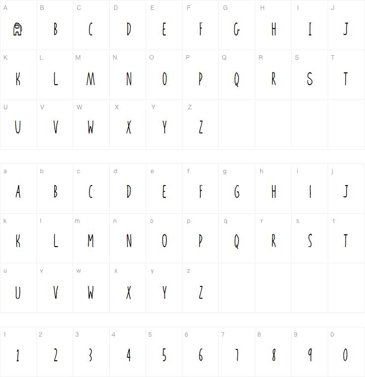 Amongus字体