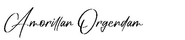 Amorillan Orgendam字体