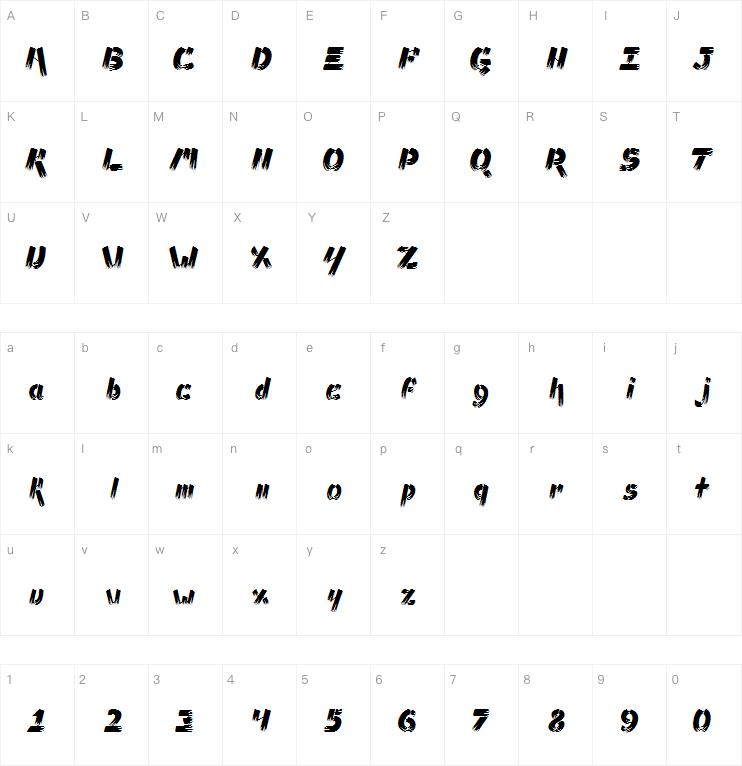 Ampad Brush字体