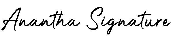 Anantha Signature字体