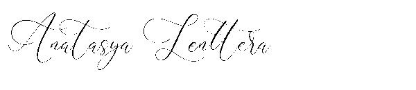 Anatasya Lenttera字体