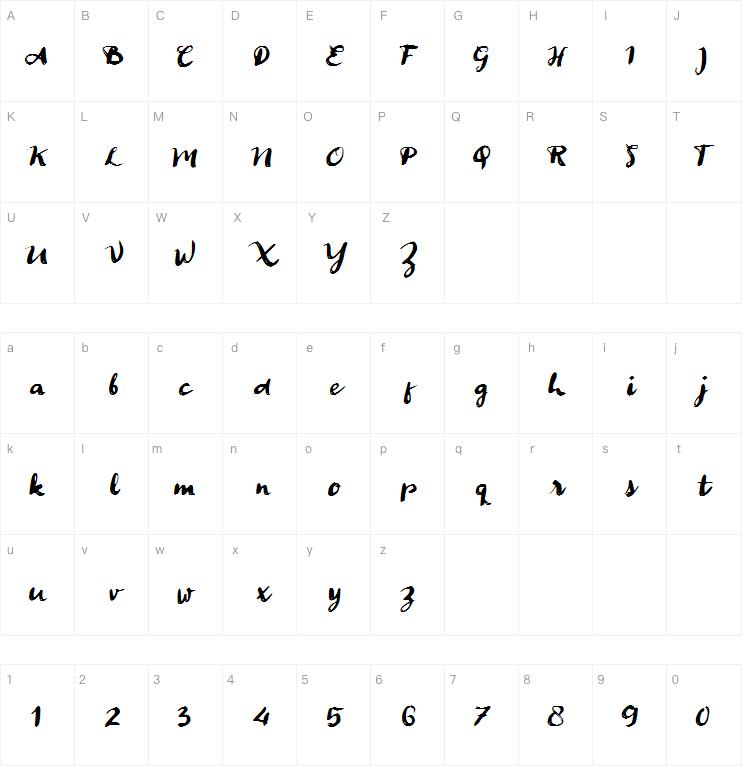 a Ancen Solutip字体