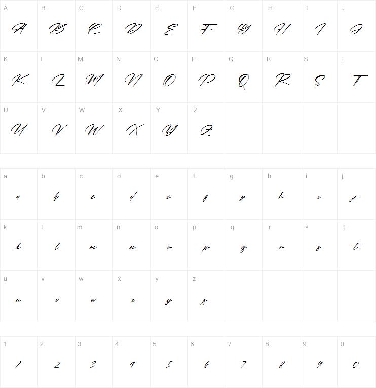 Andilante Gashina字体
