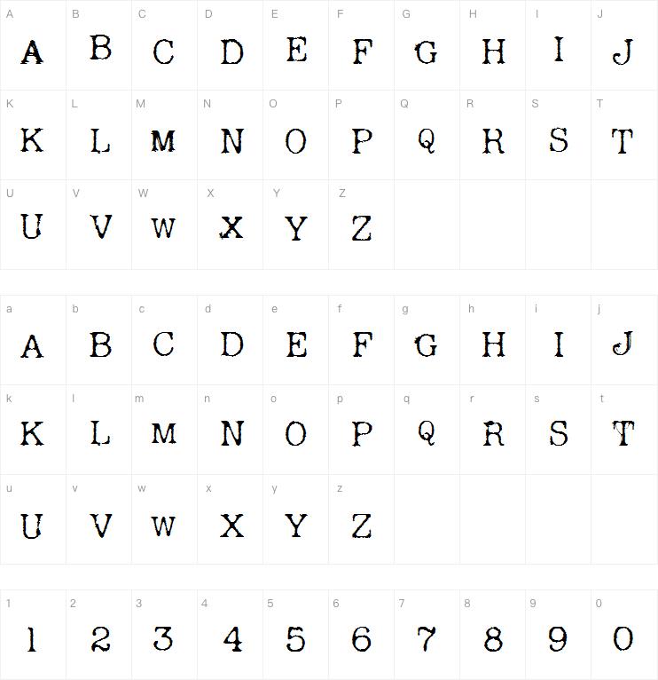 Andreas Typewriter字体