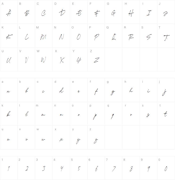 Annette Bradford字体