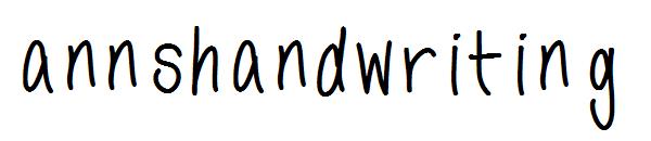 annshandwriting字体
