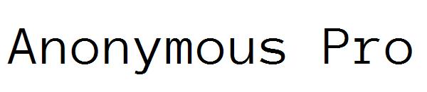 Anonymous Pro