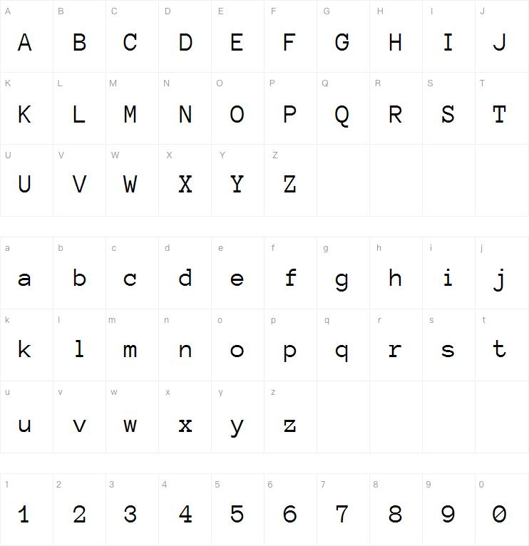 Anonymous Pro字体