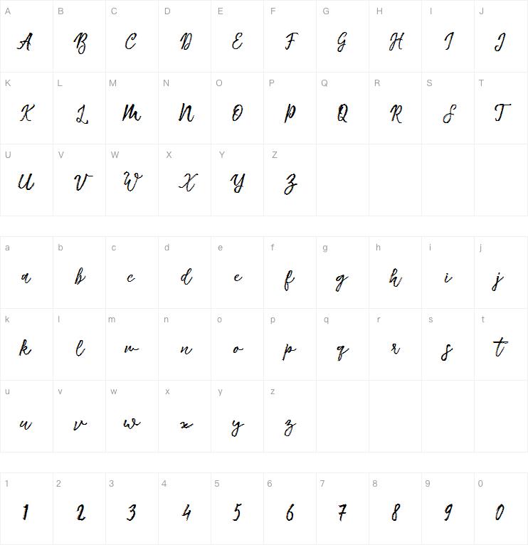 Anstolina Brush Script字体