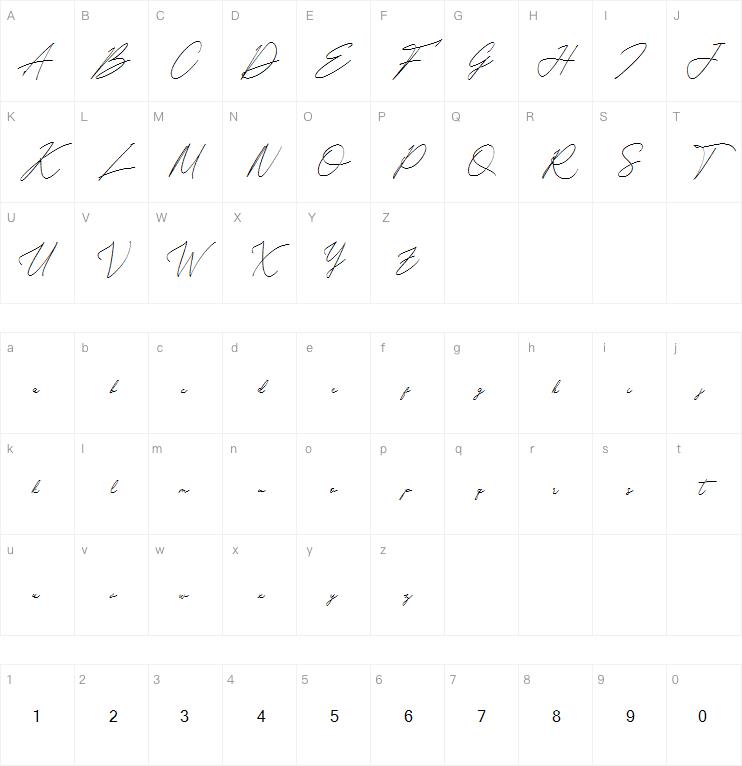 Anthoni Signature字体